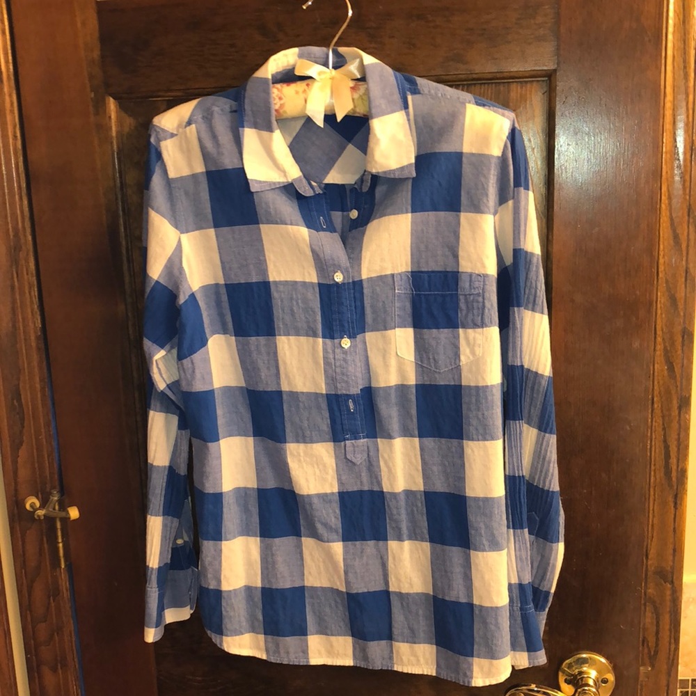 J Crew Plaid cotton shirt